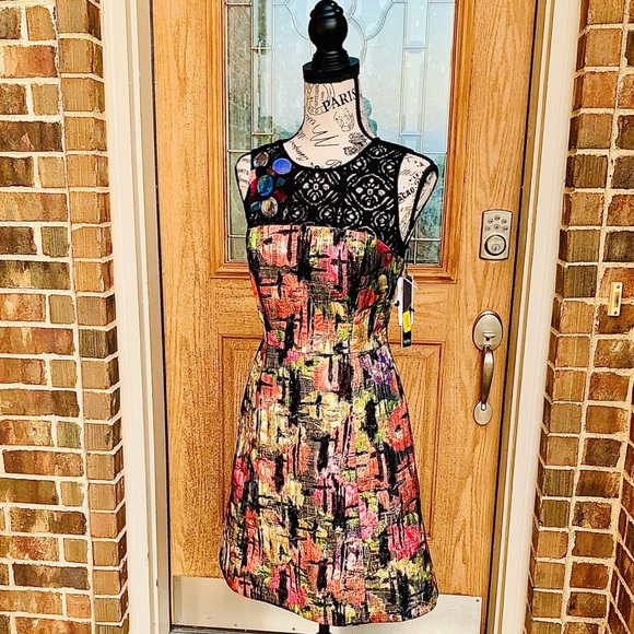 NWT! Nicole Miller Beaded Sheath Dress 2 - Picture 6 of 7